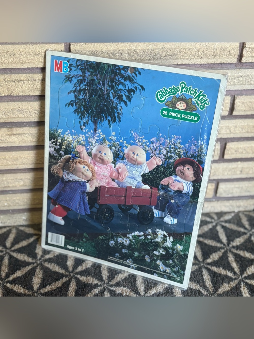 80's Cabbage Patch Kids Puzzle - 1984 - Ages 3 - 7 - Cabbage Patch Doll Puzzle